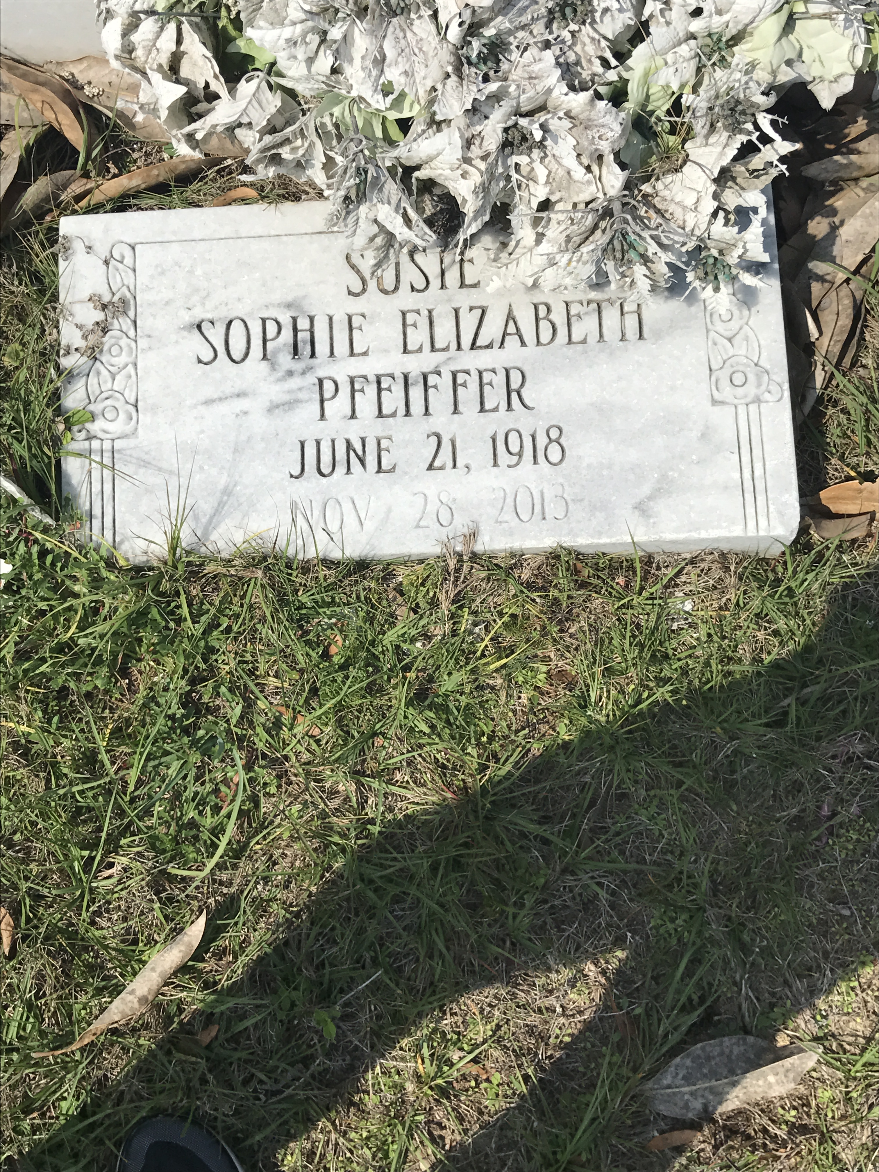 Susie Sophie Elizabeth Pfeiffer